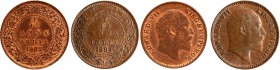 Copper One Twelfth Anna Coins of King Edward VII of Calcutta Mint of 1905.