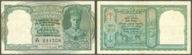 Five Rupees Note of King George VI of 1944 Signed by C D Deshmukh.