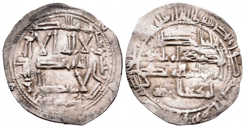Emirate. Abderrahman II. Dirham. 221 H. Al Andalus. (Vives-159). Ag. 2,46 g. VF....