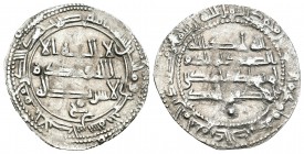 Emirate. Abderrahman II. Dirham. 230 H. Al Andalus. Ag. 2,52 g. 2ª acuñación. Símbolo entre la segunda y tercera línea del anverso. XF. Est...55,00....