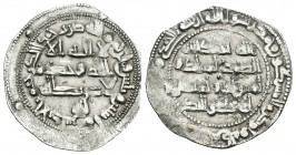 Emirate. Abderrahman II. Dirham. 232 H. Al Andalus. Ag. 2,44 g. Símbolo bajo la tercera línea del anverso . Choice VF. Est...45,00.