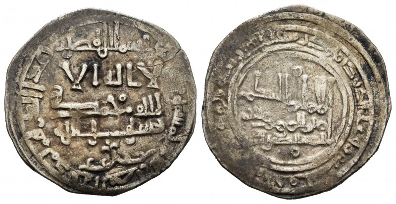 Caliphate. Al Hakam II. Dirham. 365 H. Basora. (V-no cita). Ag. 3,41 g. Ceca muy...
