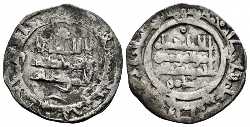 Caliphate. Hisham II. Dirham. 385 H. Al Andalus. (V-520). Ag. 3,54 g. VF. Est......