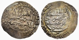 Caliphate. Hisham II. Dirham. 390 H. Medina Fez. (V-625). Ag. 2,59 g. Muhamad/Amir. Rara. VF. Est...90,00.
