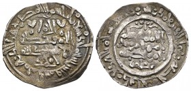 Caliphate. Hisham II. Dirham. 391 H. Medina Fez. (V-626). Ag. 3,58 g. Muhamad / Amir. Rara. VF. Est...125,00.