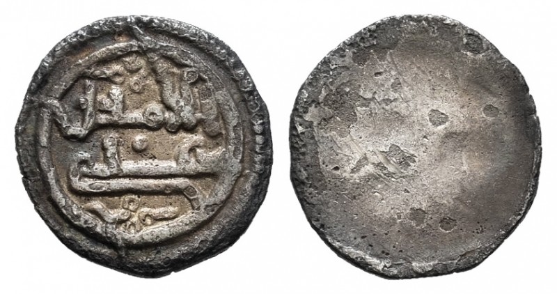 Almoravids. Alí Ben Yusuf. 1/2 quirate. (V-1690). Ag. 0,44 g. Escasa. VF. Est......