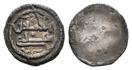 Almoravids. Alí Ben Yusuf. 1/2 quirate. (V-1690). Ag. 0,44 g. Escasa. VF. Est...25,00.