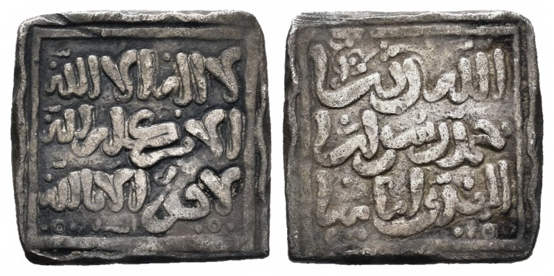 Almohads. Anonymous. Dirham. Sevilla. (V-2089). Ag. 1,50 g. VF. Est...65,00.