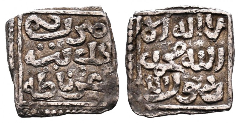 Nazaríes. Anonymous. 1/4 dirham. Granada. Ag. 0,53 g. Choice VF. Est...110,00.