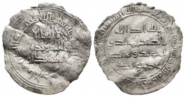 Almohads. Governors. Dirham. 130 H. Al Andalus. (V-no cita). Ag. 1,81 g. Desdoblada. ¿Inédita?. Almost VF. Est...200,00.