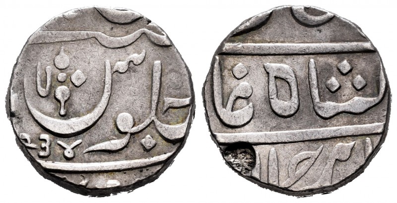 India. Bombay Presidency. 1 rupia. 1234 H (1819). (Km-no cita). Ag. 11,06 g. Ver...