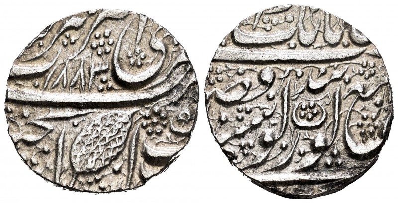 India. Sikh Empire. Ranjit Singh. 1 rupia. 1826 (VS 1883). Amritsar. (Km-no cita...