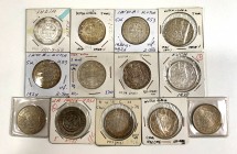 India. Lote de 13 piezas de 5 kori del estado de Kutch; diferentes años, de 1917 a 1938. Atractivo conjunto. A EXAMINAR. XF/UNC. Est...200,00.