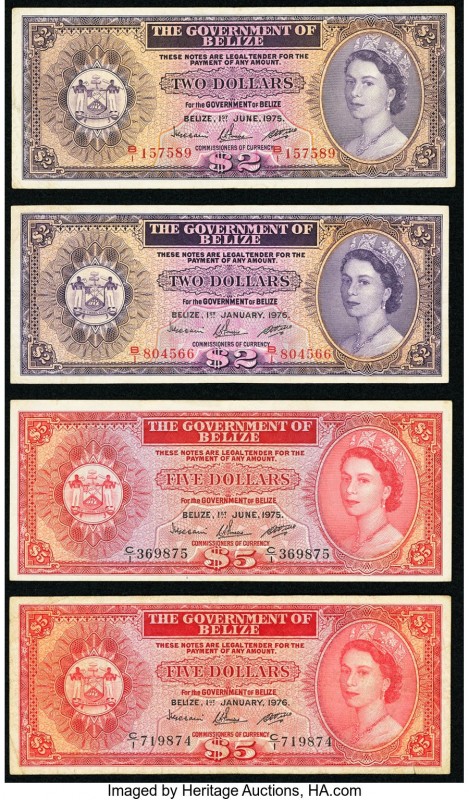 Belize Government of Belize Group Lot of 4 Examples Fine-Very Fine. 

HID0980124...