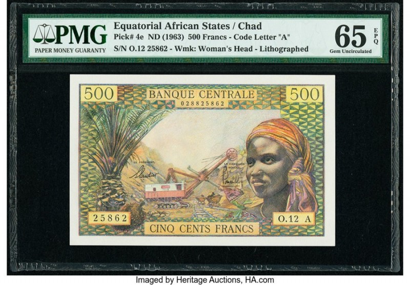 Equatorial African States Banque Centrale des Etats de l'Afrique Equatoriale 500...