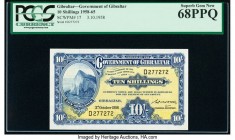 Gibraltar Government of Gibraltar 10 Shillings 3.10.1958 Pick 17 PCGS Superb Gem New 68PPQ. 

HID09801242017

© 2020 Heritage Auctions | All Rights Re...