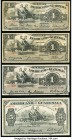 Guatemala Banco Americano de Guatemala 1 (3); 5 Pesos 30.4.1902; 2.11.1914; 15.6.1920; 22.5.1919 Pick S111a; S111b (2); S112b Four Examples Very Good-...