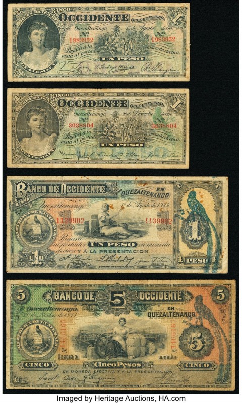 Guatemala Group Lot of 4 Examples Very Good-Fine. 

HID09801242017

© 2020 Herit...