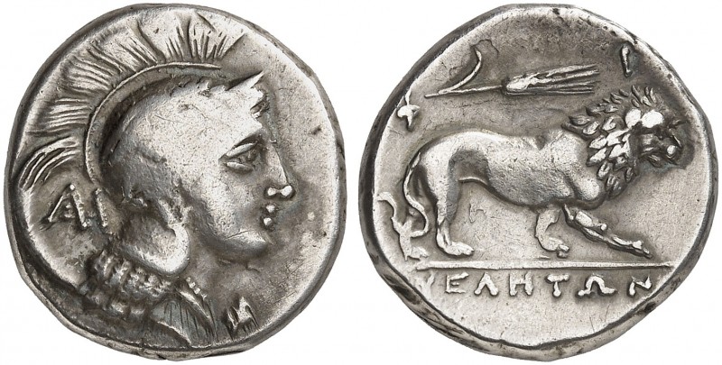 GRIECHISCHE MÜNZEN. LUKANIEN. - Velia (Hyele). 
Didrachme, 420-380 v. Chr. Athe...