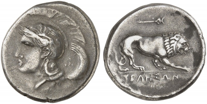 GRIECHISCHE MÜNZEN. LUKANIEN. - Velia (Hyele). 
Didrachme, 420-380 v. Chr. Athe...