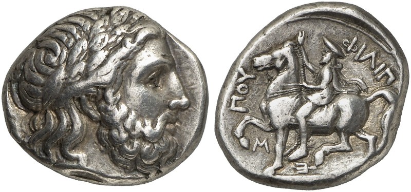 GRIECHISCHE MÜNZEN. KÖNIGREICH MAKEDONIEN. Philippos II., 359 - 336 v. Chr. 
Te...