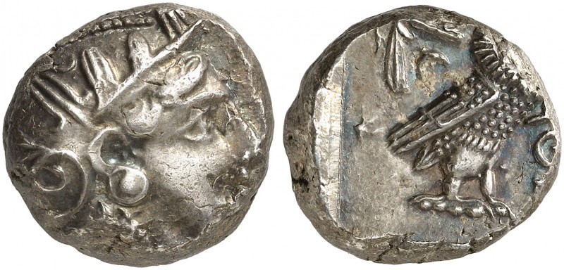 GRIECHISCHE MÜNZEN. ATTIKA. - Athenai. 
Tetradrachme, 353-294 v. Chr. Athenakop...