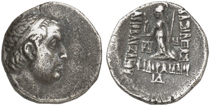 GRIECHISCHE MÜNZEN. KÖNIGREICH KAPPADOKIEN. Ariobarzanes I., 96 - 63 v. Chr. 
D...