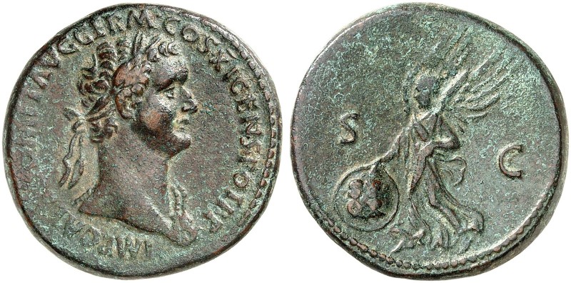 RÖMISCHE MÜNZEN. RÖMISCHE KAISERZEIT. Domitianus Augustus, 81 - 96. 
As. Rev. S...