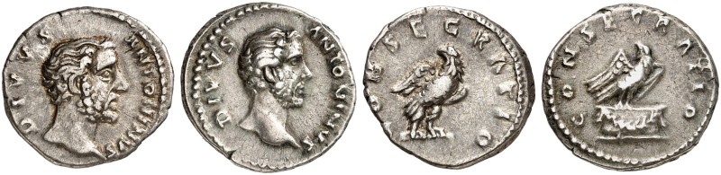 RÖMISCHE MÜNZEN. RÖMISCHE KAISERZEIT. Antoninus Pius, 138 - 161. 
Lot von 2 Stü...