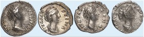 RÖMISCHE MÜNZEN. RÖMISCHE KAISERZEIT. Faustina I., gest. 141. 
Lot von 6 Stück: Denare. Rev. Stehende Ceres (4x versch.), Consecratio mit Ceres bzw. ...