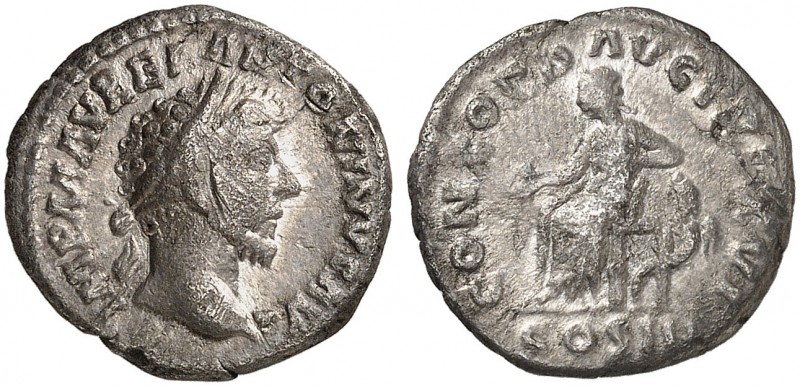 RÖMISCHE MÜNZEN. RÖMISCHE KAISERZEIT. Marcus Aurelius Augustus, 161 - 180. 
Den...