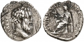 RÖMISCHE MÜNZEN. RÖMISCHE KAISERZEIT. Pertinax, 1. Januar - 28. März 193. 
Denar. Rev. Thronende Ops.
RIC 8; C. 33 RR ! 2,79 g Kr., s