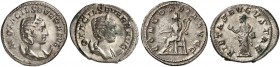 RÖMISCHE MÜNZEN. RÖMISCHE KAISERZEIT. Otacilia Severa, gest. 248. 
Lot von 2 Stück: Antoniniane. Rev. thronende Concordia, stehende Pietas.
RIC 125c...