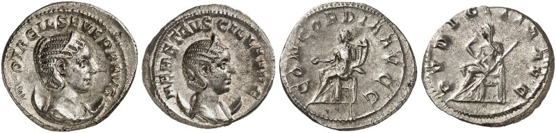 RÖMISCHE MÜNZEN. RÖMISCHE KAISERZEIT. Herennia Etruscilla, gest. 251. 
Lot von ...