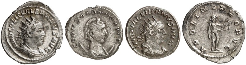 RÖMISCHE MÜNZEN. RÖMISCHE KAISERZEIT. Valerianus I., 253 - 260. 
Lot von 3 Stüc...