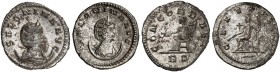 RÖMISCHE MÜNZEN. RÖMISCHE KAISERZEIT. Salonina, gest. 268. 
Lot von 2 Stück: Antoniniane, Rom u. Asien. Rev. Sitzende Concordia, thronende Ceres.
RI...