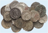RÖMISCHE MÜNZEN. RÖMISCHE KAISERZEIT. Postumus, 260 - 269. 
Lot von 26 Stück: Antoniniane aus Köln und Trier, verschiedene Typen.
ss, ss - vz