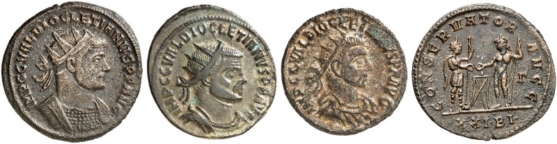 RÖMISCHE MÜNZEN. RÖMISCHE KAISERZEIT. Diocletianus, 284 - 305. 
Lot von 3 Stück...