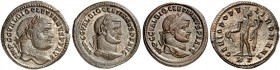 RÖMISCHE MÜNZEN. RÖMISCHE KAISERZEIT. Diocletianus, 284 - 305. 
Lot von 3 Stück: Folles, Kyzikos, Herakleia (2x). Rev. Stehender Genius.
RIC 10a, 12...