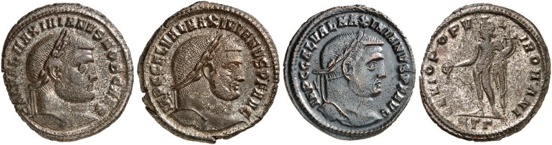RÖMISCHE MÜNZEN. RÖMISCHE KAISERZEIT. Galerius Augustus, 305 - 311. 
Lot von 3 ...
