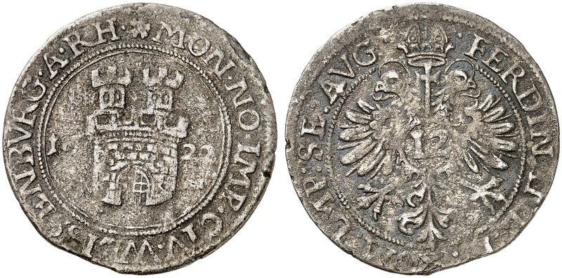 EUROPA. - WISSEMBOURG. - Stadt. 
12 Kreuzer 1622, mit Titel Ferdinand II.
E. u...