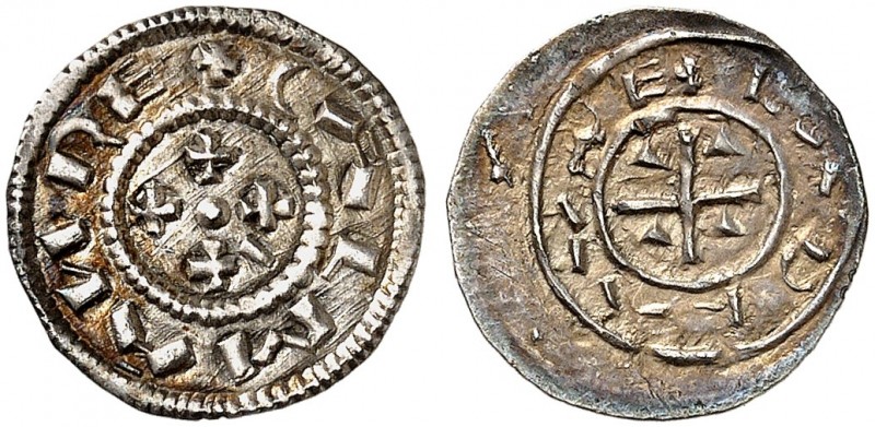 EUROPA. UNGARN. - Königreich. Koloman, 1095-1116. 
Denar o. J.
Huszár 33 vz+