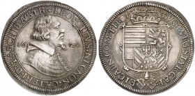 Erzherzog Leopold V., 1619-1632. 
Taler 1620, Hall.
Dav. 3328, Voglh. 175 / I, M. / T. 419 ss+