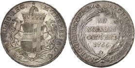 Maria Theresia, 1740-1780. 
Konventionstaler 1766, Günzburg.
Dav. 1148, Voglh. 272 / II, Her. 497, Eypelt. 397a ss+