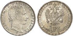 Franz Joseph I., 1848-1916. 
1/4 Gulden 1860, Karlsburg.
Her. 646 vz