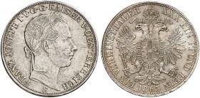Franz Joseph I., 1848-1916. 
Vereinstaler 1865, Karlsburg.
Thun 447, Dav. 21, Her. 465 vz