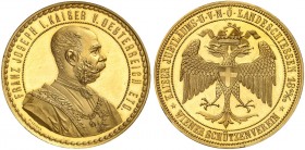 Franz Joseph I., 1848-1916. 
Ein zweites Exemplar zu 4 Dukaten 1888 (13,9 g).
Slg. Pe. 1938, Hauser 5146, Frühwald 1915a Gold, RRR ! kl. Rdf., vz