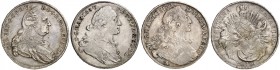 BAYERN. Maximilian III. Joseph, 1745-1777. 
Lot von 3 Stück: Konventions-Madonnentaler 1765, Amberg, 1775, Karl Theodor, Konventions- Madonnen­taler ...