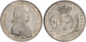 BAYERN. Maximilian IV. (I.) Joseph, 1799-1825. 
Konventionstaler 1804.
Thun 38, Dav. 546, AKS 9 vz
