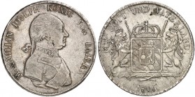 BAYERN. Maximilian IV. (I.) Joseph, 1799-1825. 
Konventionstaler 1806.
Thun 40, AKS 45, J. 3 kl. Sfr., ss